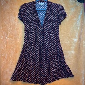 «silence + noise» Button-up Vintage Style Mini Dress